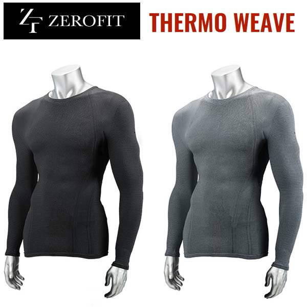 ZEROFIT/[tBbg T[EB[u N[lbN THEROMO WEAVE CREWNECK y2018NH~fzCIX|[c