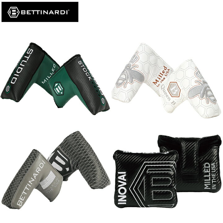 ベティナルディ ヘッドカバー USシリーズ パターカバー BBグレー INOVAIブラック QBホワイト SSグリーン BETTINARDI HC PC PUTTERCOVER HEADCOVER