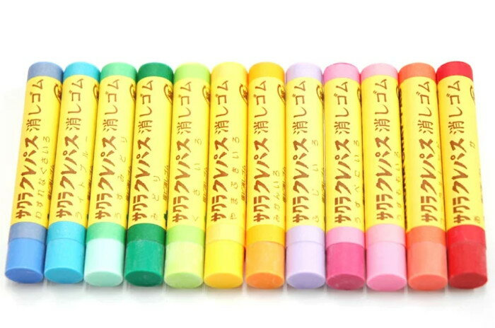 サクラクレパス クレパス消しゴム 単品販売文房具 文具 かわいい おもしろ 小学生 カラフル ノベルティ ばら売り