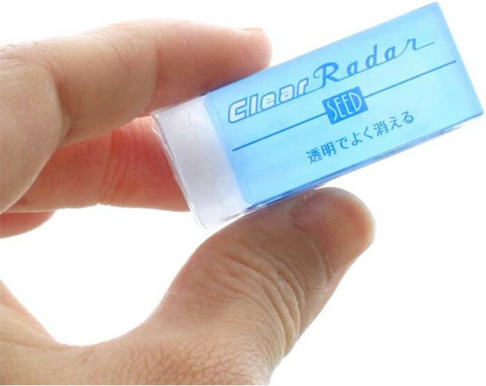 シード クリアレーダー 100文房具 文具 消しゴム 字消し 修正具 透明 Radar 小学生 おもしろ