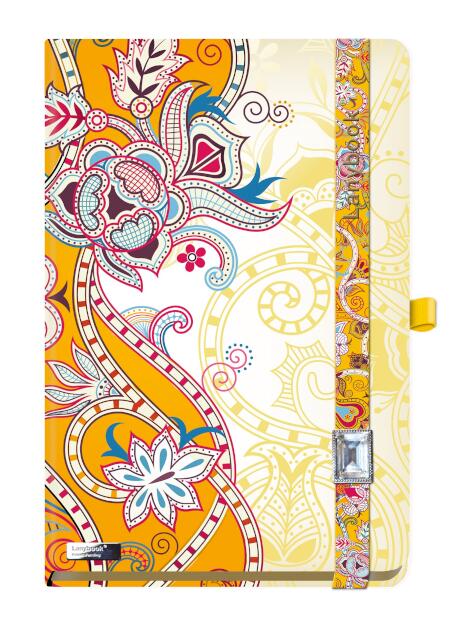 Lanybook Ultimate Spirit A6 イエロー 方眼罫文房具 文具 おしゃれ かわいい ゴージャス 海外 可愛い 高級 ハードカバー