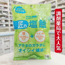 夏季限定商品！ サラヤ 匠の塩飴 100g 深みある味わいの国産塩使用塩飴 塩1230mgとクエン酸1230mg（100g当たり）配合 熱中症対策 塩飴 塩 レモン味 マスカット味 レモン 塩飴 しおあめ 熱中飴 熱中症 塩分補給 SARAYA 夏季限定 数量限定 調剤薬局