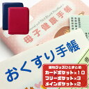 \ ネイビー&ワインレッドセット / コンパクト 通院ケース お薬手帳ケース 通院 お薬手帳 ケース コンパクトケース 保険証 診察券 カードケース ファスナー...