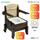 ラップポン・プリート(S) 暖房便座 ベージュ PLSEN12DJH 介護用品 ポータブルトイレ 簡単処理 自動排泄 個包装 キャスター付き 介護保険 おすすめ 日本セイフティー ラップポン プリート S 普通便座 自動ラップ式木製 ポータブルトイレ 介護 災害 非常時