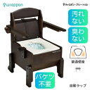 ラップポン・プリート(S)普通便座 ダークブラウン PLSEN12DJH 介護用品 ポータブルトイレ 簡単処理 自動排泄 個包装 キャスター付き 介護保険 おすすめ 日本セイフティー ラップポン プリート S 普通便座 自動ラップ式 木製 ポータブルトイレ 介護 災害 非常時