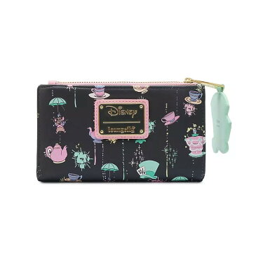 Loungefly ふしぎの国のアリス 財布・ウォレット マッド・ティーパーティー パターン ディズニー マッドハッター 帽子屋 ウォレット カード入れ カードケース ショップ ストア アリス ワンダーランド 9180d