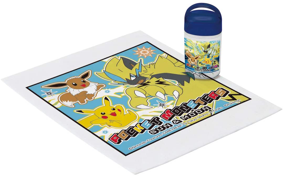 スケーター おしぼりセット ケース付き おしぼり ポケットモンスター 19 ポケモン 日本製 32×30.5cm OA5 4973307440298 手拭き お手拭き おてもと 衛生 グッズ 誕生日 男の子 ランチグッズ お弁当 入れ物 保冷 雑貨 キッチン キャラクター キャラ skater 男児 子供