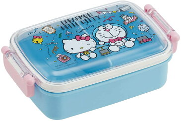 スケーター 子供用 弁当箱 ランチボックス ドラえもん ハローキティ パーティ 450ml 4973307486265 キャラクター サンリオ コラボ アニメ 人気 男の子 女の子 おすすめ 電子レンジ 対応 食洗機 ドラエモン キティ キティちゃん 雑貨 子供 学生 園児