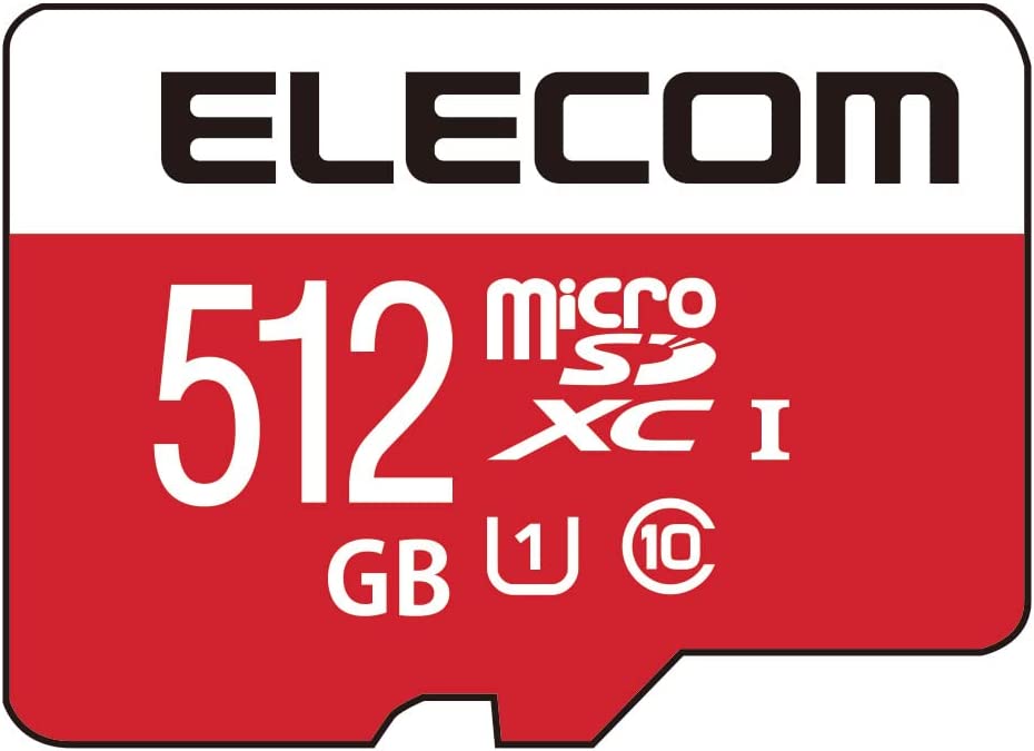 エレコム microSDXCカード 512GB UHS-I U1 Class10 NINTENDO SWITCH検証済み GM-MFMS512G 4549550237987 防水 おすすめ ゲーム スイッチ 任天堂 ニンテンドー カメラ スマホ スマートフォン 容量 増加 アップ チェキ