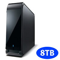 BUFFALO バッファロー ハードウェア暗号機能搭載 USB3.0用 外付けHDD 8TB HD-LX8.0U3D 4981254039663 8テラ バイト 大容量 おすすめ TurboPC EX2 対応 セキュリティー ハードディスク ファン ブラック 冷却 外付 防振 テレビ 複数 放熱 連動