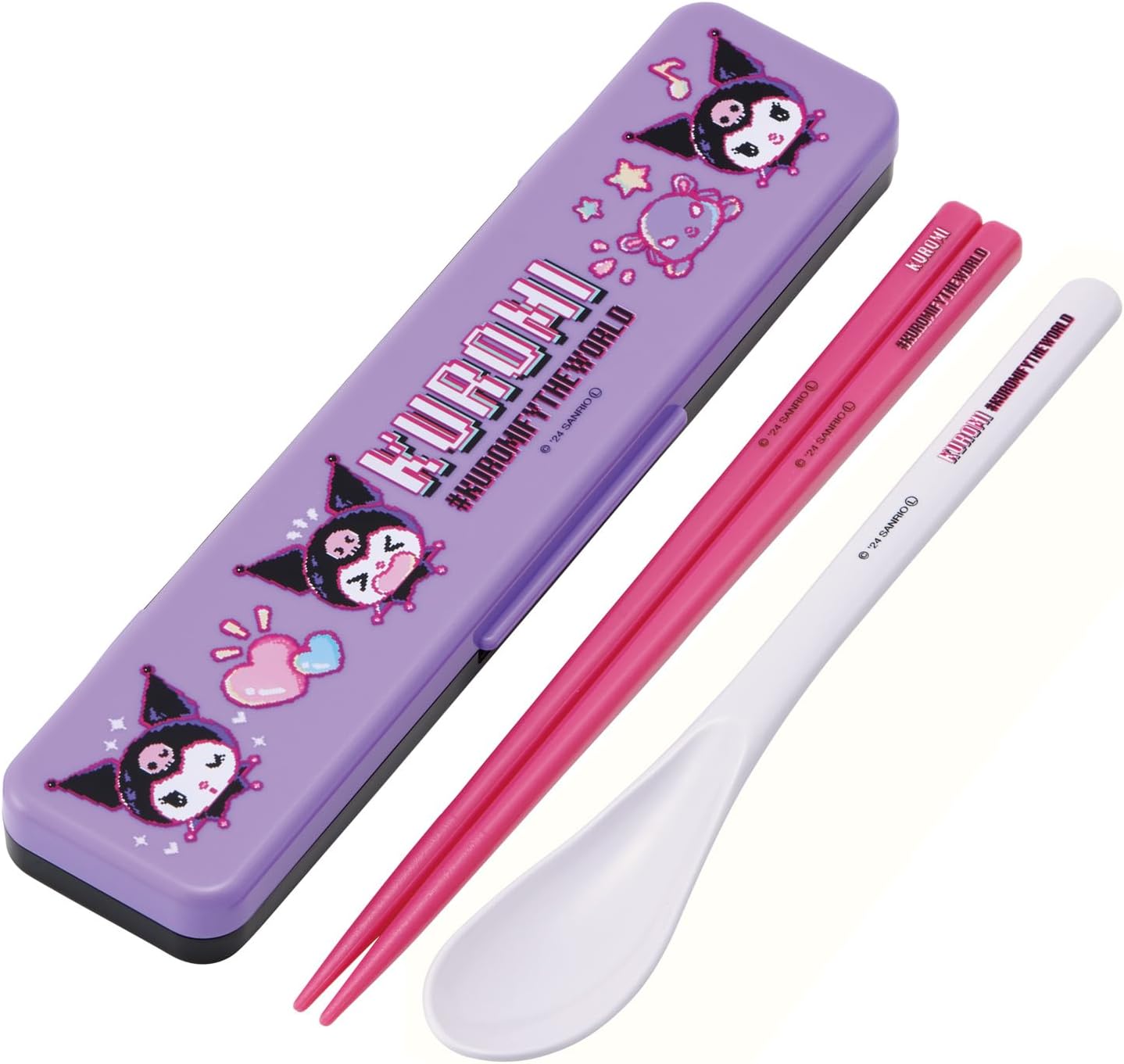 スケーター クロミ ワールド お弁当 コンビセット 箸 18cm スプーン 抗菌加工 大人用 サンリオ シリコンクッション付きで音がならない 日本製 49733...