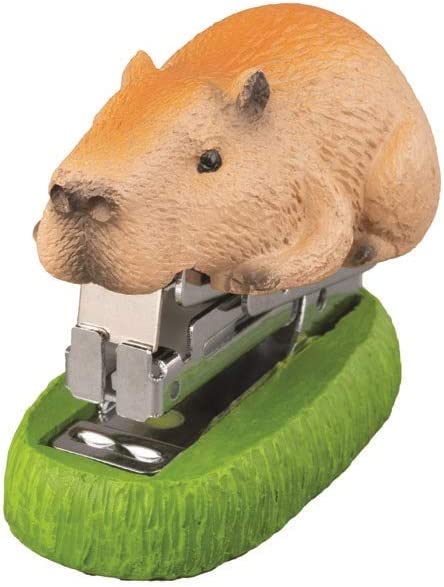 セトクラフト ステープラー カピバラ SR-6215 4945119098455 ホッチキス 文具 動物 可愛い 誕生 おすすめ カピパラ ギフト プレゼント おすすめ 男性 女性 アニマルのサムネイル