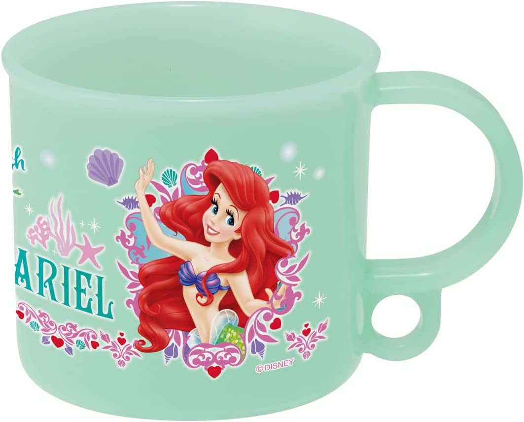 スケーター 抗菌 コップ 食洗器対応 ディズニー アリエル 22 女の子 日本製 4973307561184 ポイント消化 グリーン 緑 女の子 女児 園児 幼稚園 プラコップ プラスチック 軽い 軽量 イラスト キャラ キャラクター 携帯 子供 キッズ ピリンセス 人魚姫 歯磨き グッズ 弁当