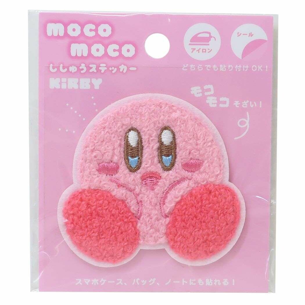 ワッペン 星のカービィ モコモコ刺繍ステッカー カービィ 1枚入り 4548626196975 ゲーム キャラクター ..