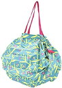 マーナ 草花 シュパットバッグ M グリーン 花柄 W30×H32cm 4976404441045 エコバッグ しゅぱっと シュバット エコバッグ 簡単 便利 人気 グッズ 畳まない 楽 ギフト プレゼント おすすめ ボタニカル 可愛い 女子 女性 女の子 買い物 サブバッグ 花(4)