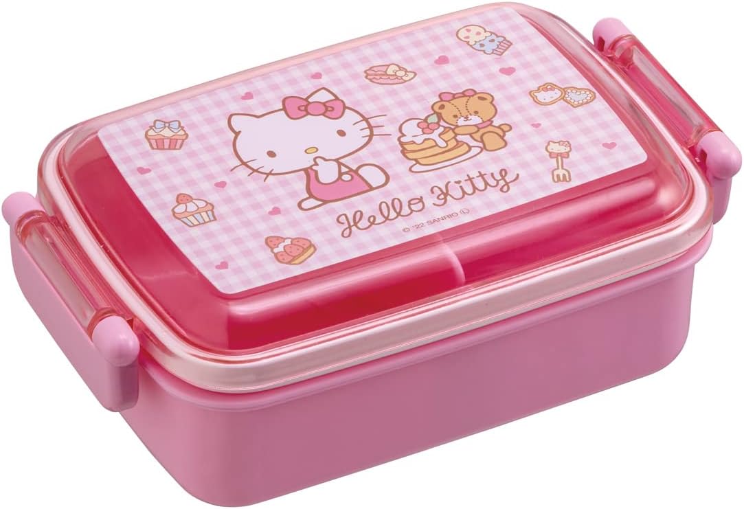 スケーター 弁当箱 ハローキティ お菓子 サンリオ 450ml 抗菌 子供用 日本製 4973307608155 ピンク 女の子 女児 キティ キャラクター ランチボックス 子供 キッズ 学校 レンジ 食洗機