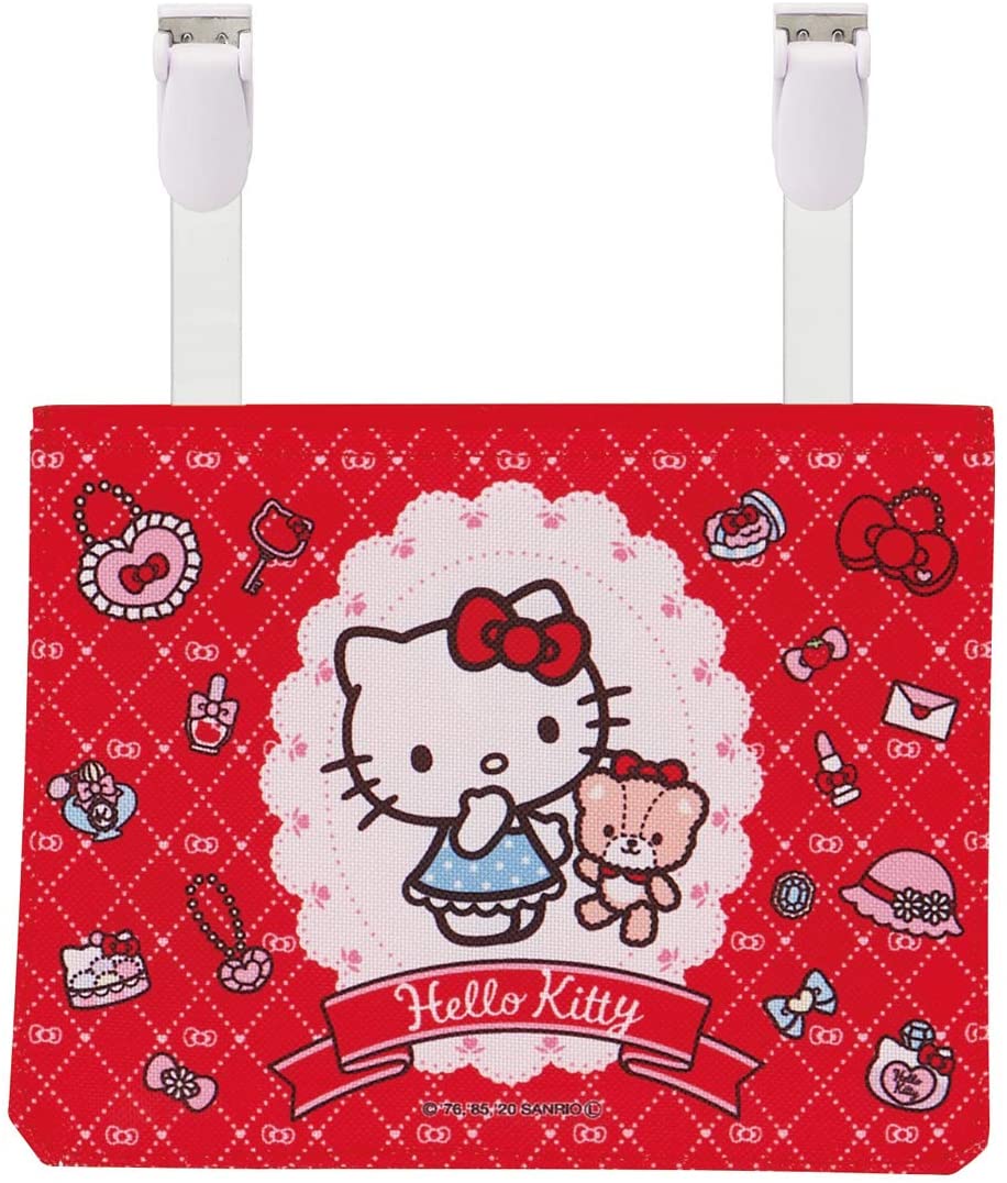 スケーター おでかけポケット ポーチ ポシェット ショルダーベルト付 2WAY キティ おしゃれ ガール サンリオ 縦11×横14×マチ3cm ODKP2 4973307520686 斜めがけ ポシェット 子供 キッズ 女の子 バッグ マスク入れ 幼稚園 お出かけ ポケット ティッシュケース 小物