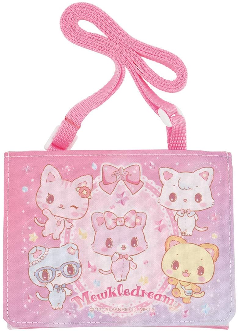 スケーター おでかけポケット ポーチ ポシェット ショルダーベルト付 2WAY ミュークルドリーミー おともだち サンリオ 縦11×横14×マチ3cm ODKP2 4973307520693 斜めがけ ポシェット 子供 キッズ 女の子 バッグ マスク入れ 幼稚園 お出かけ ポケット ティッシュケース