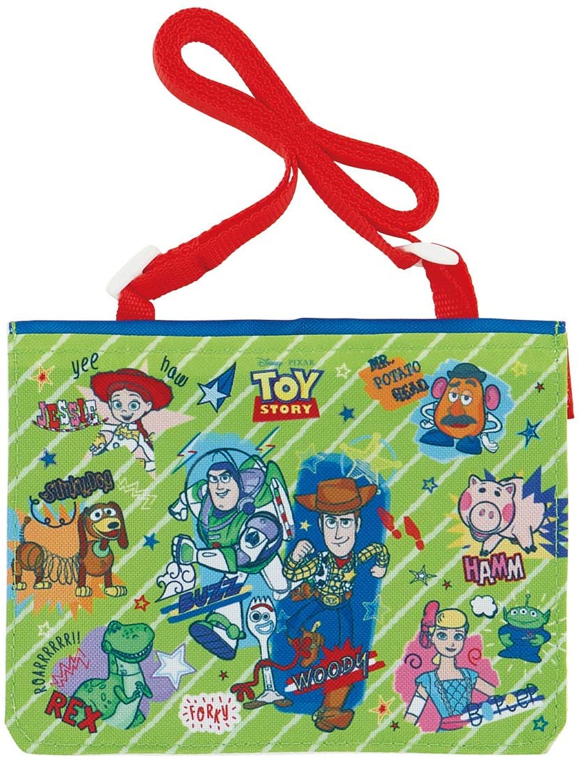 スケーター おでかけポケット ポーチ ポシェット ショルダーベルト付 2WAY トイ・ストーリー ディズニー ポケットバッグ 7891 斜めがけ ポシェット 子供 キッズ 女の子 バッグ マスク入れ 幼稚園 お出かけ ポケット トイスト トイストーリー 男の子 グリーン 緑