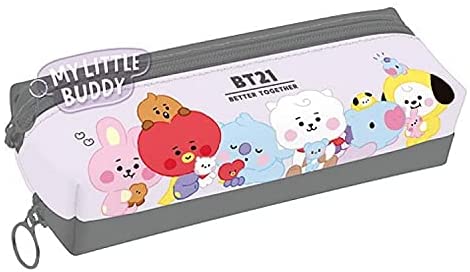 カミオジャパン BT21 2ルームペンケース ちびぬい アップ LINE FRIENDS 4550432037137 筆入 ペンポーチ 2箇所 bts 韓国 アイドル 防弾少年 キャラクター ラインフレンズ