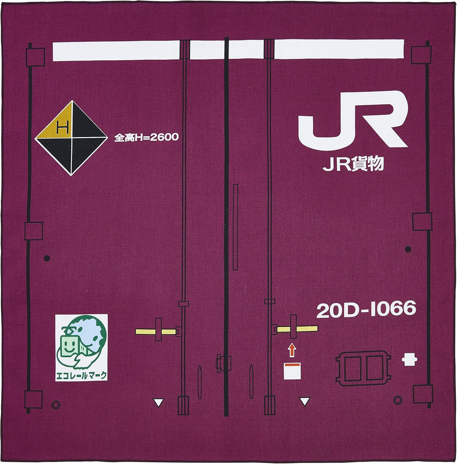 OSK オーエスケー ランチクロス JR貨物 ナフキン エンジ 日本製 弁当箱用 ランチョンマット おしゃれ ..