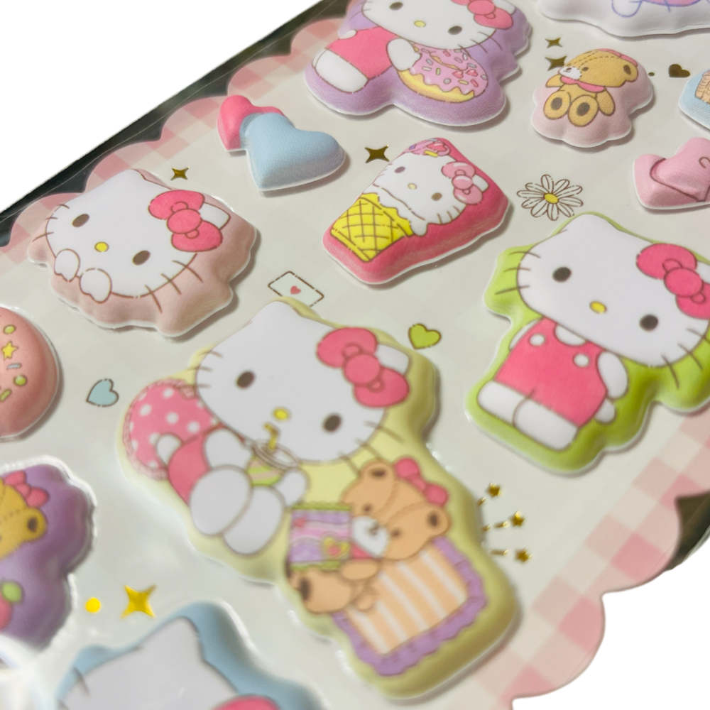 もちもちマシュマロシール ぷにぷに ハローキティ 4550451364290 キティちゃん キティ 可愛い シール ステッカー 立体 ぷっくり プックリ ぷくシール ぷにぷに タイニーチャム くま nijiiromart-10014678 買物サポーター にじいろマート サンプル画像2