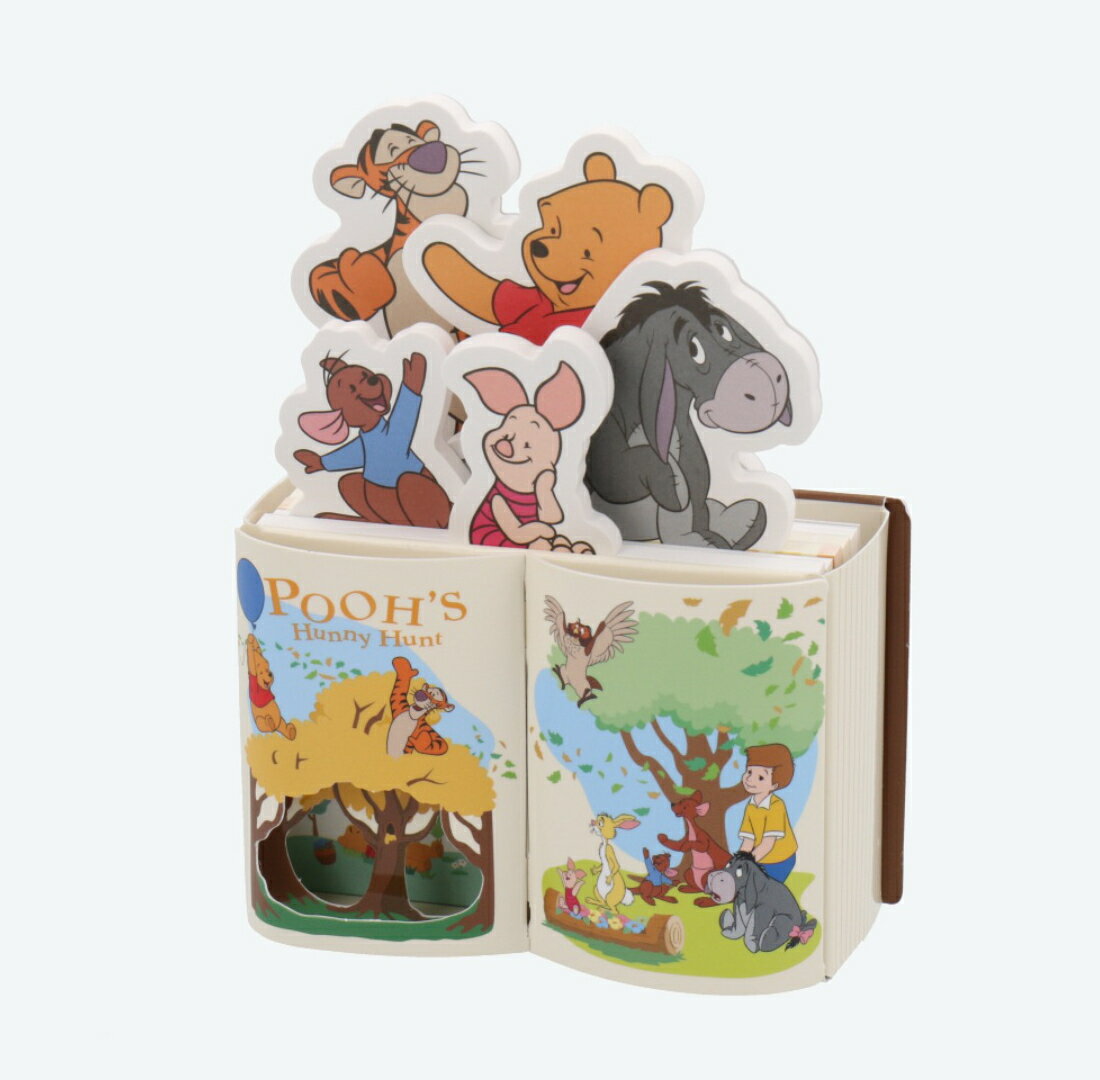 【ディズニーリゾート限定】 プーさん メモ帳 ケース入りメモ 文具 限定 ピグレット イーヨー くま クマ 絵本 クリストファーロビン キャラクター アニメ お...