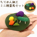 ペット お盆 精霊馬 ちりめん ミニお盆飾りセット 精霊馬 ほおずき ハスの葉 セット ペット お盆 お迎えペット仏具 ペット お供え お悔み お盆 命日 傷ま...