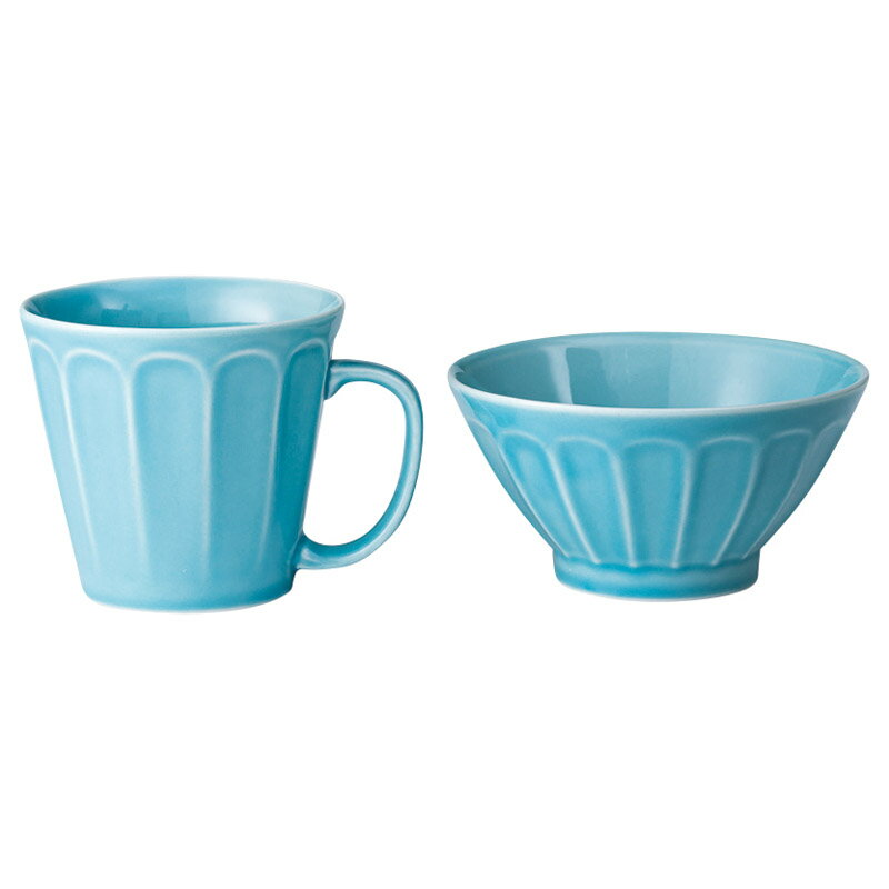 フルート マグ&ライスボウル（ライトブルー） | 二次会 景品 ビンゴ 目録 ボウリング大会 結婚式二次会 二次会景品 結婚式 ゴルフ景品 ゴルフコンペ 結婚式二次会景品 ビンゴ景品 2次会 家電 コンペ 宴会 単品 イベント コンペ景品 ビンゴの景品