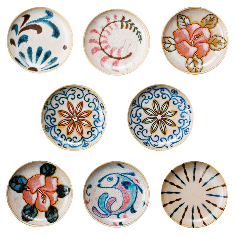 かりゆし 絵変り小皿揃