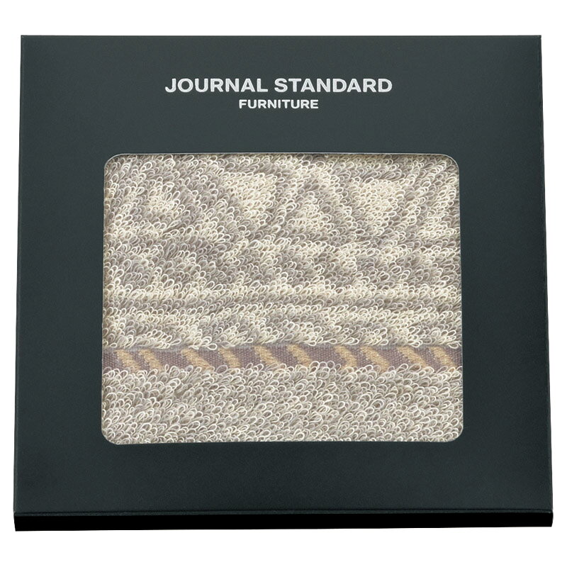 【商品説明】時流をとらえたファッションのようなスタイルを提案するJOURNAL STANDARDのインテリアブランド。シンプルなミックス調をベースにアクセントとしてアフリカンネイティブ柄を織り上げました。再生繊維を使用した地球にも優しいエコロジカルな商品です。 【内容】タオルチーフ（約250×250mm）×1 【型番】FJS-561 【材質】綿70%・再生繊維（セルロース）30% 【箱サイズ】窓空き箱：約140×140×10mm（入） 【箱入重量】約37g 【原産国】中国製