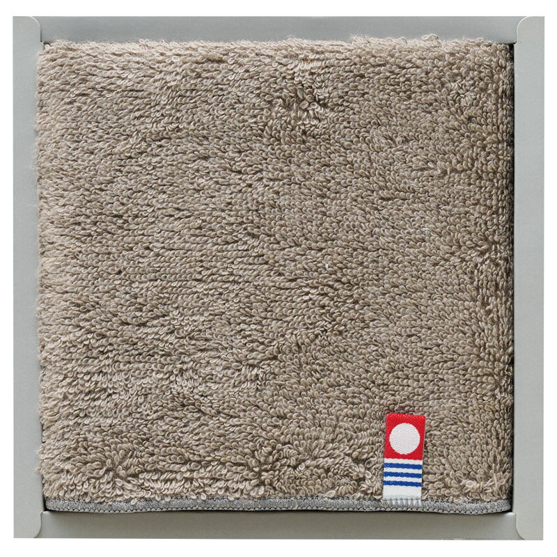 フェルガナコットン 今治カラータオルハンカチ（グレー）