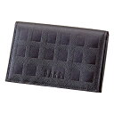 ダックス チェッカーエンボス 名刺入(クロ)(4)