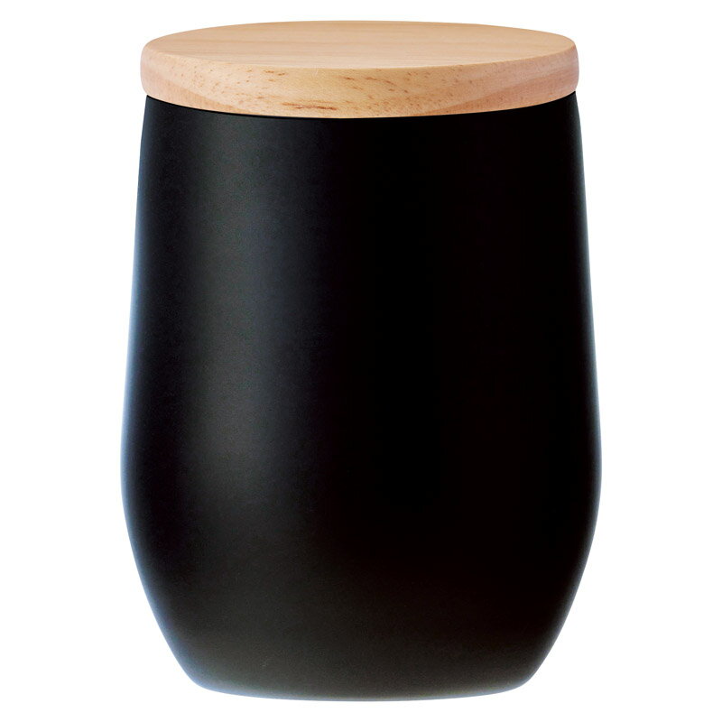 乐天商城 - DECO+ ウッドキャップ・ラウンドタンブラー（マットブラック）