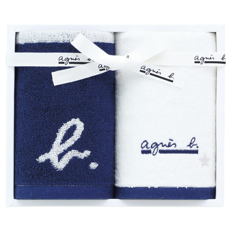 Towels, Handkerchieves - アニエスベー abマリニエール ゲストタオル2P（ダークブルー）