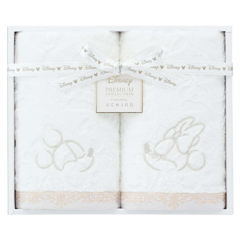Hand Towel, Handkerchief - ディズニー プレミアム エターナリー フェイスタオル2P（ホワイト）