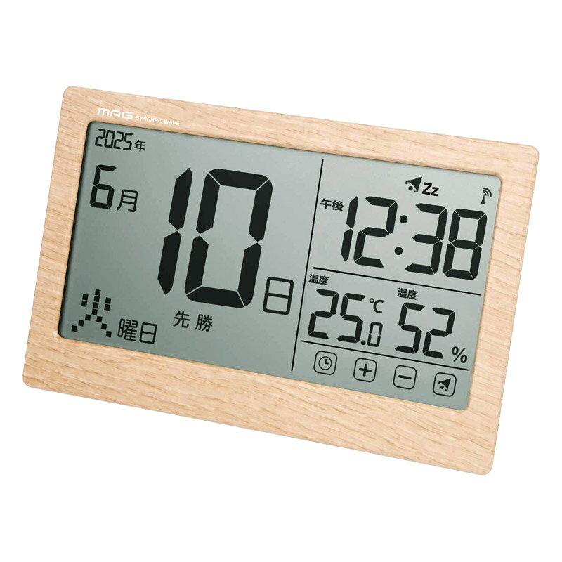 電波カレンダー時計