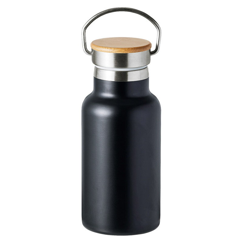 乐天商城 - ウッドキャップ・ステンレスボトル350ml（マットブラック）
