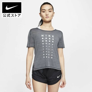 ナイキ アイコン クラッシュ ウィメンズ ショートスリーブ ランニングトップNIKE アパレル レディース スポーツ ランニング ジョギング トップス Tシャツ 半袖 送料無料