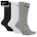 ナイキ 3P コットン ライトウェイト クルー ソックス + モイスチャーマネージメントnike teamsports 通学用 アクセサリー sx4704-901 靴下 フィットネス 2