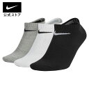 【35%OFFクーポン対象】ナイキ ライトウェイト ノーショウ ソックス (3足)nike ユニセックス 男女兼用 メンズアクセサリー sportsac fitness sx4705-901 靴下 プレゼント 19日〜 40%OFF