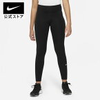 【15%OFFクーポン対象】ナイキ Dri-FIT ワン ジュニア (ガールズ) レギンスnike ウェア ボトムス レギンス サステナブル Dri-FIT SU23 キッズ dq8836-010 女の子 部活 通学 タイツ 黒 白 fp15