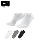 ナイキ エブリデイ クッションド トレーニング ノーショウ ソックス (3足)nike 靴下 SU23 teamsports 厚手 アクセサリー sportsac fitness sx7673-964 あったか プレゼント