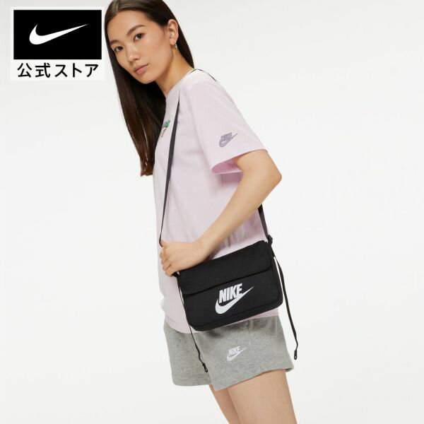 楽天NIKE 公式 楽天市場店ナイキウェア ウィメンズ レベル クロスボディ バッグnike ボディバッグ ウエストポーチ ヒップパック サステナブル アウトドア sportsac cw9300-010 黒 白 レディース 父の日 ギフト プレゼント