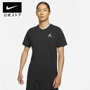 ウエア ジョーダン ジャンプマン メンズ ショートスリーブ Tシャツnike バスケ Jordan トップス 半袖 ゆったり オーバーサイズ teamsports dc7486-010 部活 ウェア 黒 白 cpn15