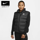 【40％OFFクーポン対象】ナイキウェア Therma-FIT ウィンドランナー ウィメンズ ダウンベストnike アウター コート dq6897-01050 ランニングベスト cpn40 黒 白