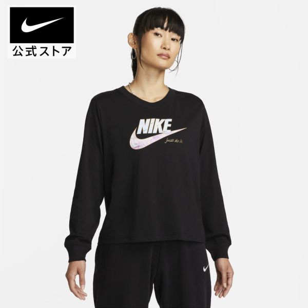 ナイキ ウィメンズ NSW OC 1 ボクシー L/S Tシャツ ライフスタイル トップス Tシャツ レディース 女性用 Nike Sportswear ロングスリーブ ロンT point10