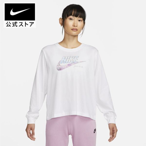 【60%OFF】ナイキ ウィメンズ NSW OC 1 ボクシー L/S Tシャツ NIKE トップス Tシャツ ロングスリーブ ロンT dv9946-100 長袖 ウェア 白 ギフトのサムネイル