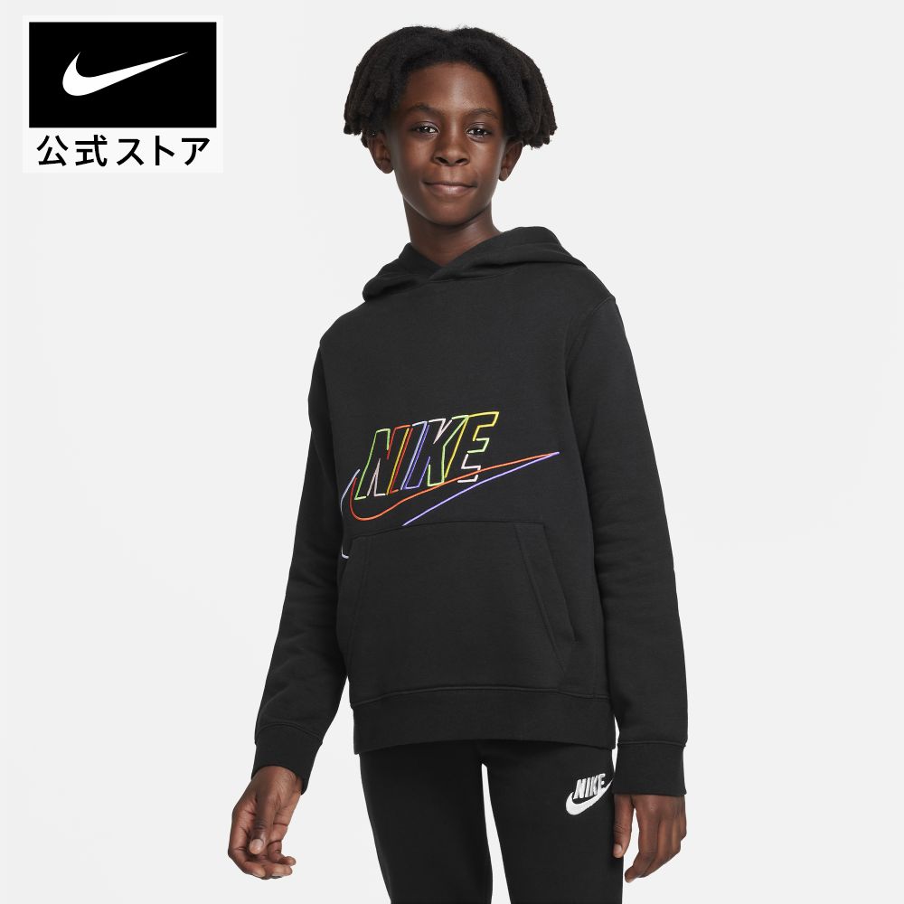 ナイキウェア ジュニア (ボーイズ) プルオーバー パーカーnike ウェア トップス キッズ dx5087-010 男の子 長袖 部活 通学 黒 TS15 mt30