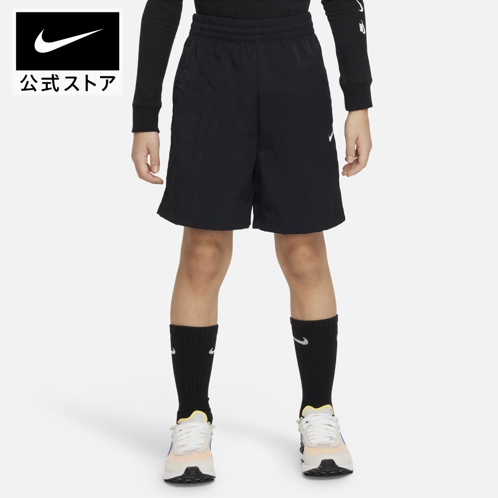 ナイキ アウトドア プレー ジュニア ウーブン ショートパンツ nike SU23 撥水 ウェア ボトムス ハーフパンツ キッズ fb1327-010 アウトドア 部活 通学 黒 cpn15